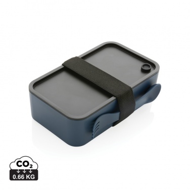 Logo trade promotional merchandise photo of: GRS recycled PP lunch box with spork