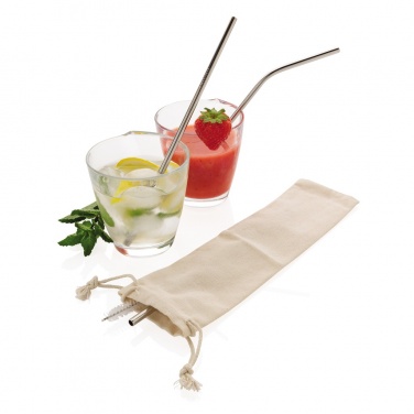 Logotrade promotional giveaways photo of: Reusable stainless steel 3 pcs straw set