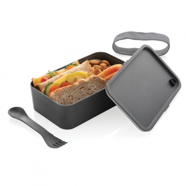 Logo trade corporate gifts image of: PP lunchbox with spork