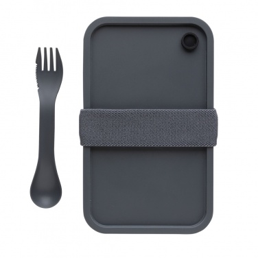 Logo trade promotional gift photo of: PP lunchbox with spork
