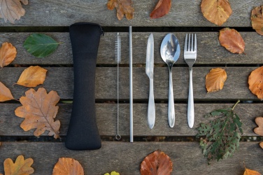 Logotrade business gifts photo of: 4 PCS stainless steel re-usable cutlery set