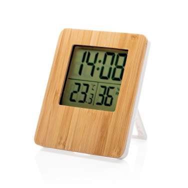 Logo trade promotional merchandise photo of: Bamboo weather station