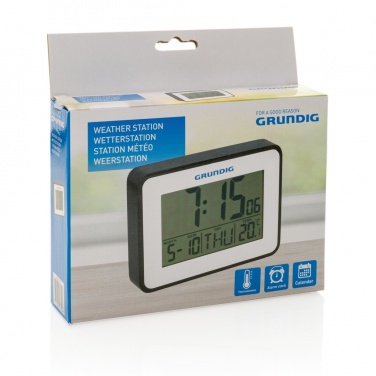Logo trade corporate gift photo of: Grundig weatherstation alarm and calendar