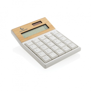 Logotrade business gift image of: Utah RCS recycled plastic and  bamboo calculator