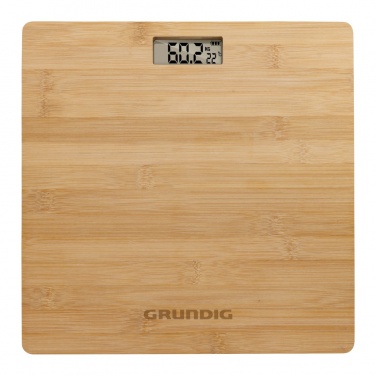 Logo trade promotional items picture of: Grundig Bamboo Digital Body Scale
