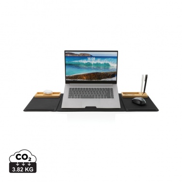 Logotrade corporate gift image of: Impact AWARE RPET Foldable desk organizer with laptop stand