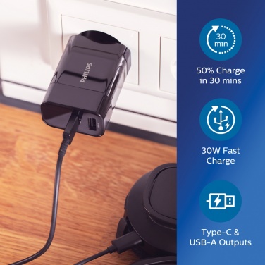 Logotrade promotional merchandise image of: Philips ultra fast PD wall charger