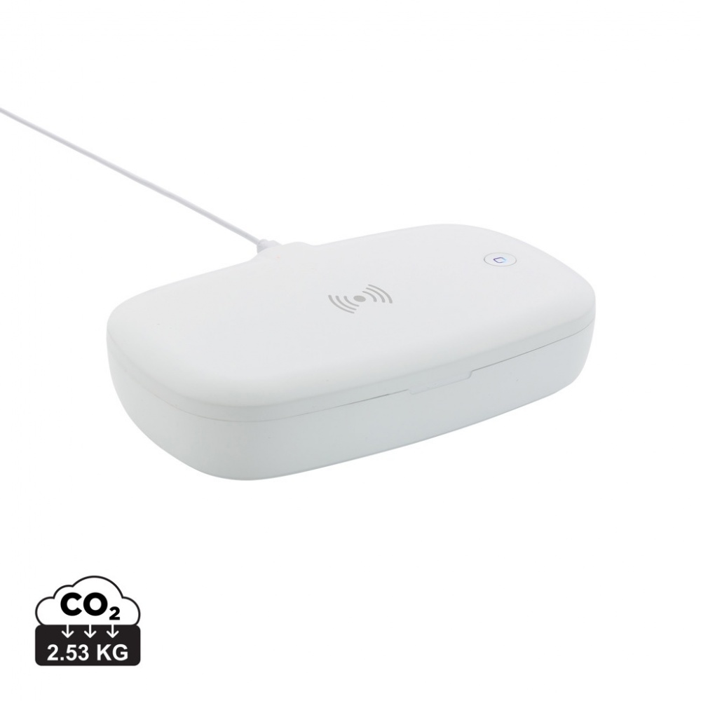 Logotrade business gifts photo of: UV-C steriliser box with 5W wireless charger