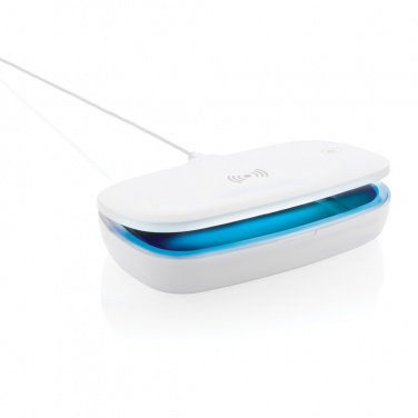 Logo trade promotional gifts image of: UV-C steriliser box with 5W wireless charger