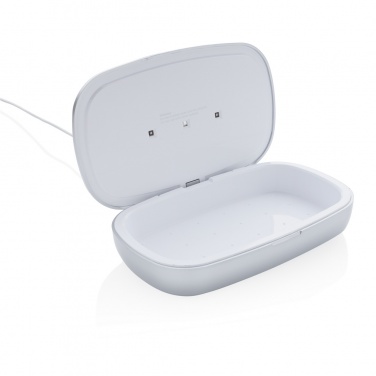 Logo trade promotional merchandise picture of: Rena UV-C steriliser box with 5W wireless charger