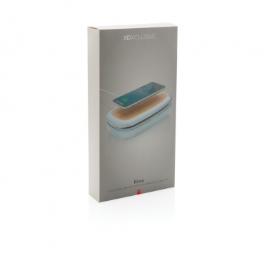 Logo trade advertising products image of: Rena UV-C steriliser box with 5W wireless charger