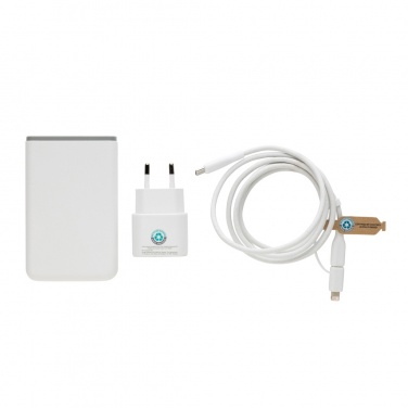 Logotrade corporate gift picture of: Surge RCS recyled PET 20W type C 3 pcs charging set