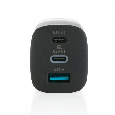 Logotrade business gift image of: Philips 65W ultra fast PD 3-port USB wall charger