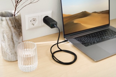 Logo trade promotional items picture of: Philips 65W ultra fast PD 3-port USB wall charger