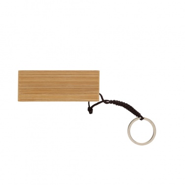 Logo trade promotional products picture of: Standkey bamboo keychain phone stand