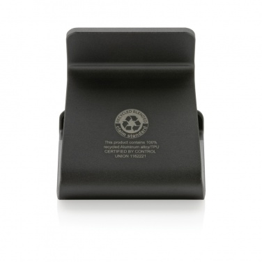 Logo trade advertising products image of: Terra RCS recycled aluminium tablet & phone stand