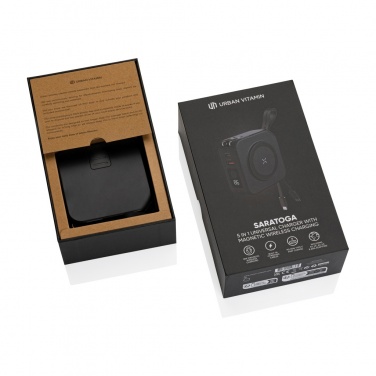 Logo trade promotional items image of: Urban Vitamin Saratoga 5 in 1 universal charger