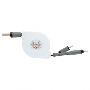 Logotrade business gift image of: 3-in-1 retractable cable