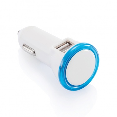 Logo trade advertising products image of: Powerful dual port car charger