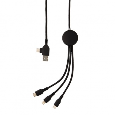 Logotrade promotional merchandise picture of: Light up logo 6-in-1 cable