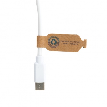 Logo trade corporate gifts image of: RCS recycled plastic Ontario 6-in-1 cable
