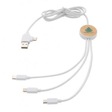 Logo trade business gift photo of: RCS recycled plastic Ontario 6-in-1 cable