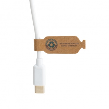 Logo trade promotional gifts image of: RCS recycled plastic Ontario 6-in-1 round cable