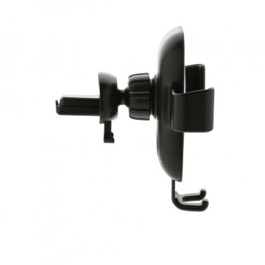 Logo trade promotional products image of: RCS recycled plastic 10W wireless charging car holder