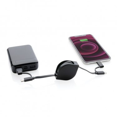Logo trade promotional gift photo of: RCS standard recycled plastic and TPE 6-in-1 cable