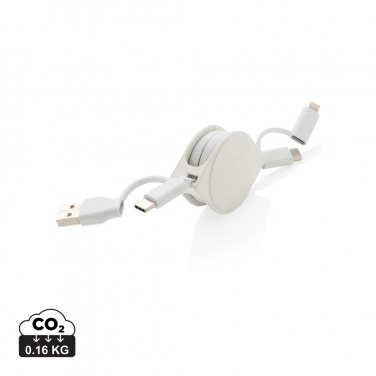 Logotrade promotional product picture of: RCS standard recycled plastic and TPE 6-in-1 cable