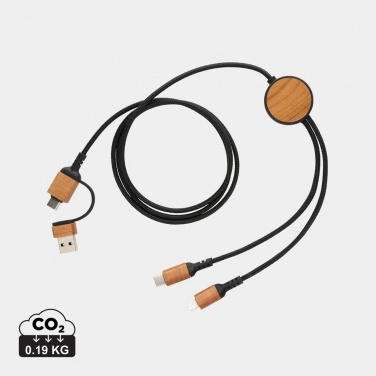 Logotrade business gifts photo of: Ohio RCS certified recycled plastic 6-in-1 cable