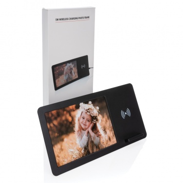 Logo trade advertising products image of: 5W Wireless charger and photo frame