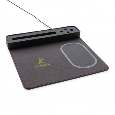 Logo trade promotional merchandise photo of: Air mousepad with 5W wireless charging and USB