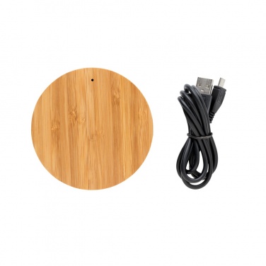 Logotrade business gift image of: Bamboo X 5W wireless charger