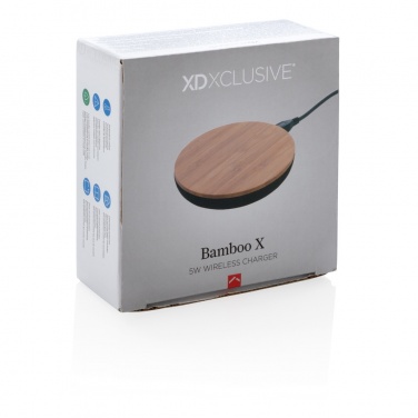 Logotrade promotional item image of: Bamboo X 5W wireless charger