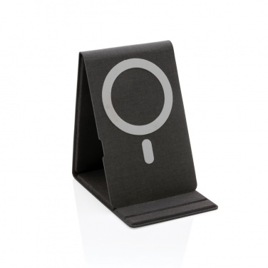 Logo trade promotional giveaways image of: Artic Magnetic 10W wireless charging phone stand