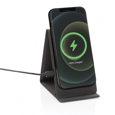 Logo trade corporate gifts image of: Artic Magnetic 10W wireless charging phone stand