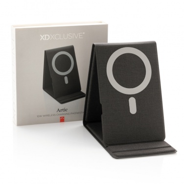 Logo trade promotional merchandise image of: Artic Magnetic 10W wireless charging phone stand