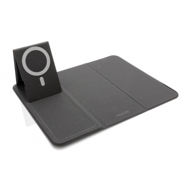 Logo trade promotional items image of: Artic Magnetic 10W wireless charging phonestand