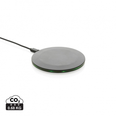 Logo trade advertising products picture of: RCS recycled plastic 15W Wireless fast charger