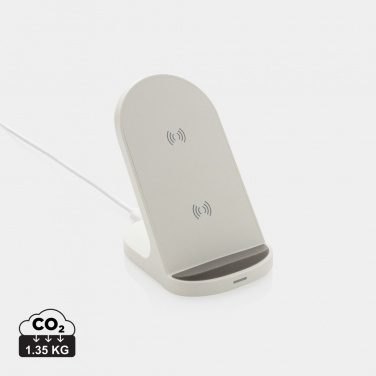 Logotrade business gift image of: RCS recycled plastic double coil wireless stand 15W