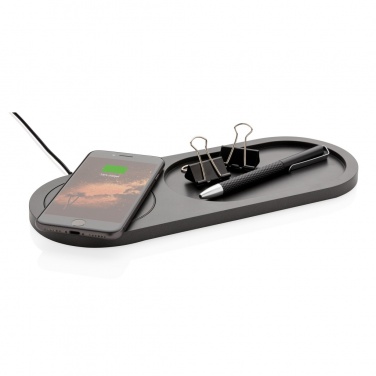 Logo trade business gift photo of: Encore 10W wireless charging valet tray