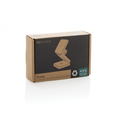Logotrade promotional giveaways photo of: Terra RCS recycled aluminum foldable 3 in 1 15W charger