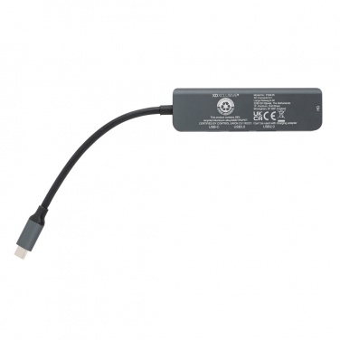 Logotrade promotional merchandise picture of: Terra RCS recycled aluminum hub with HDMI input