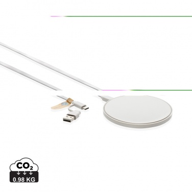 Logo trade corporate gifts picture of: RCS standard recycled plastic 10W wireless charger
