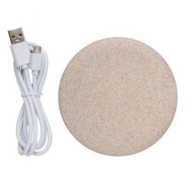 Logotrade promotional item image of: 5W Wheat straw wireless charger