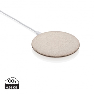 Logo trade promotional gifts picture of: 5W Wheat straw wireless charger