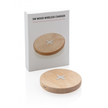 Logotrade promotional product picture of: 5W wood wireless charger