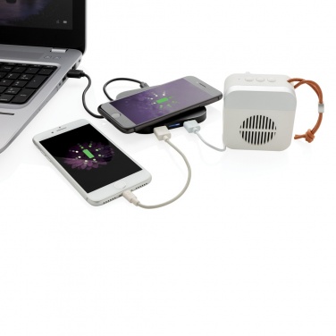 Logo trade business gifts image of: Wireless 5W charging pad
