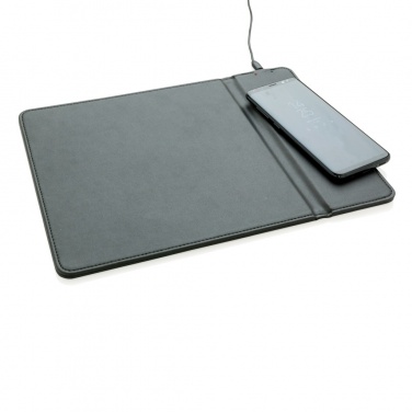 Logo trade promotional merchandise picture of: Mousepad with 5W wireless charging